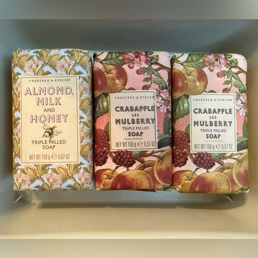 Unused Crabtree & Evelyn Triple Milled Bar Soap
